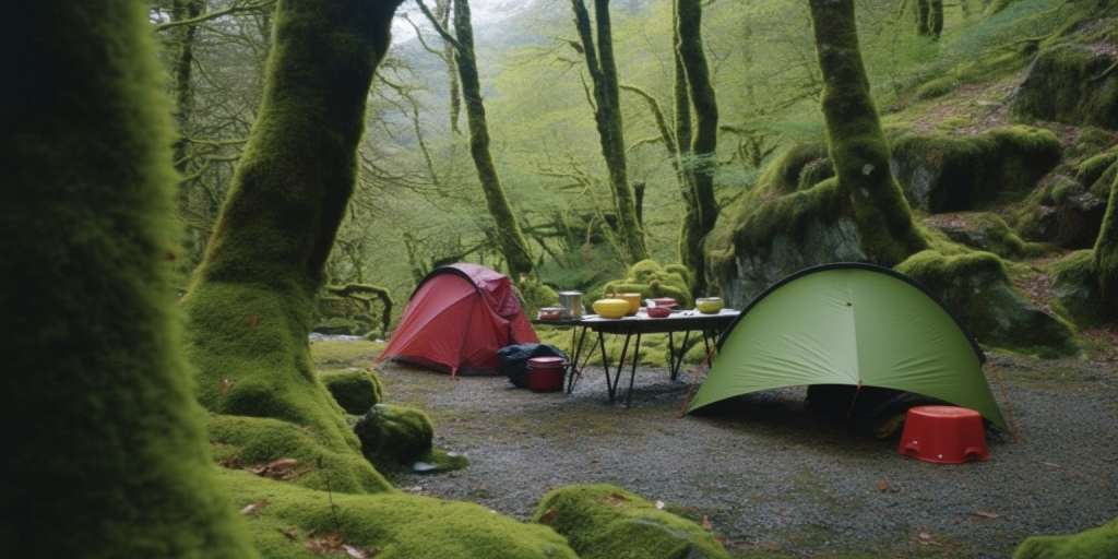 Natuurlijk kamperen zonder afval met wegwerpborden