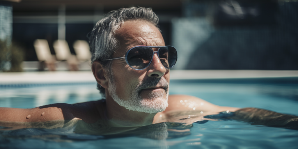 Ontspannen in mijn eigen zwembad