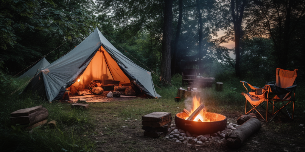 Mijn creatieve kampeeravontuur in eigen tuin