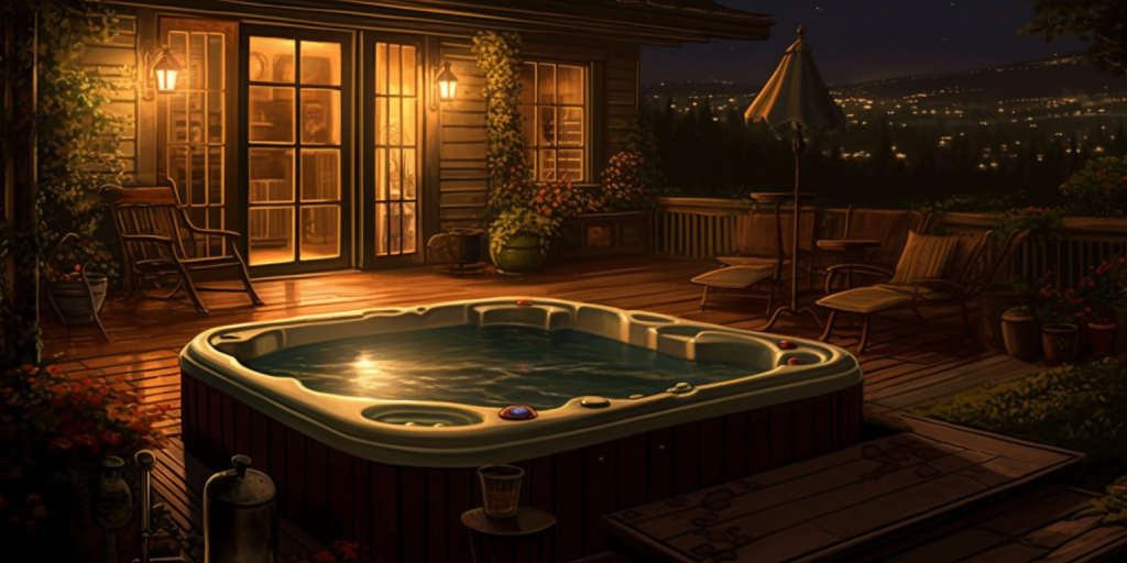 Relaxen in mijn eigen jacuzzi