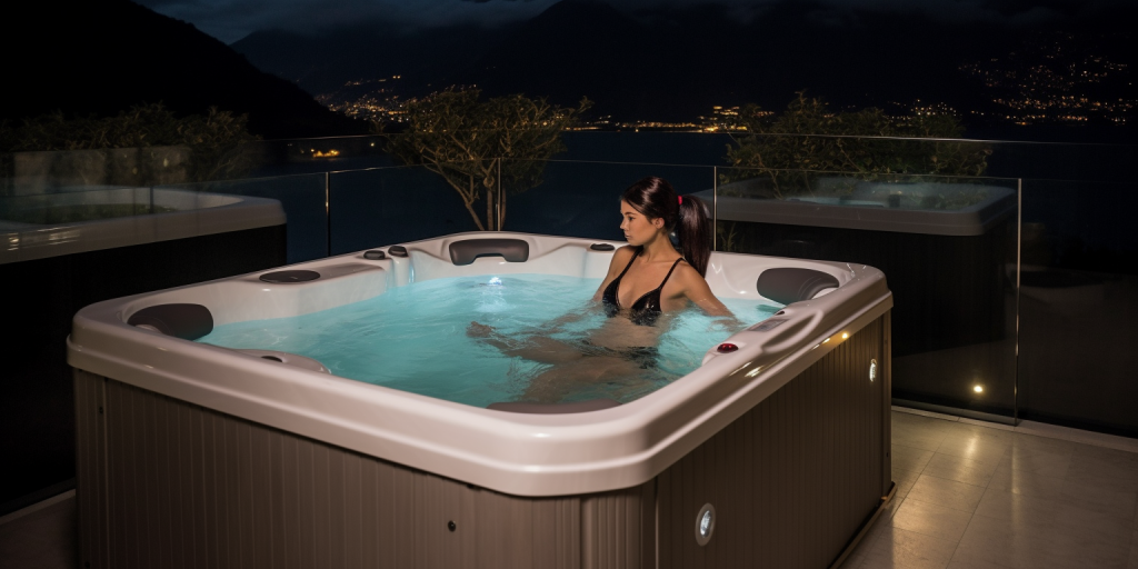 Ontspannen in mijn eigen jacuzzi