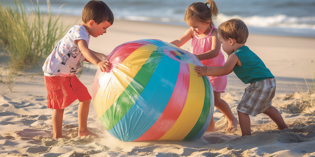 Strandballen in de achtertuin