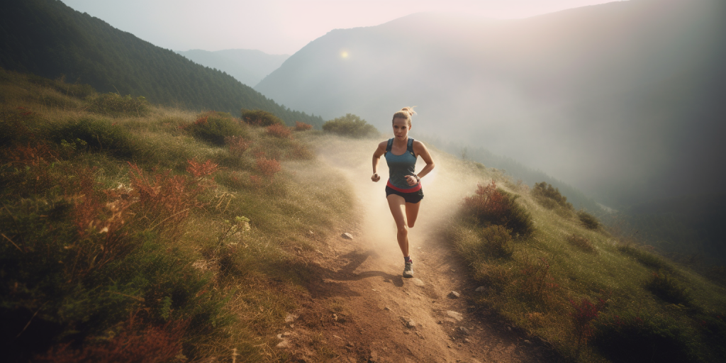 Mountain Runs in de Natuur