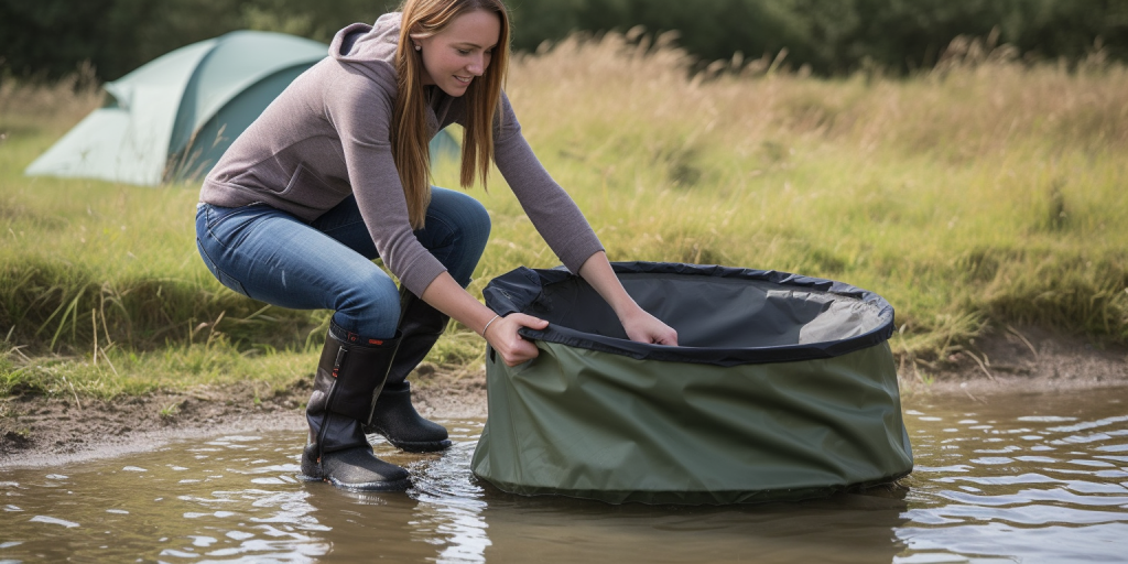 Natuurlijk kamperen: opvouwbare wasbakken