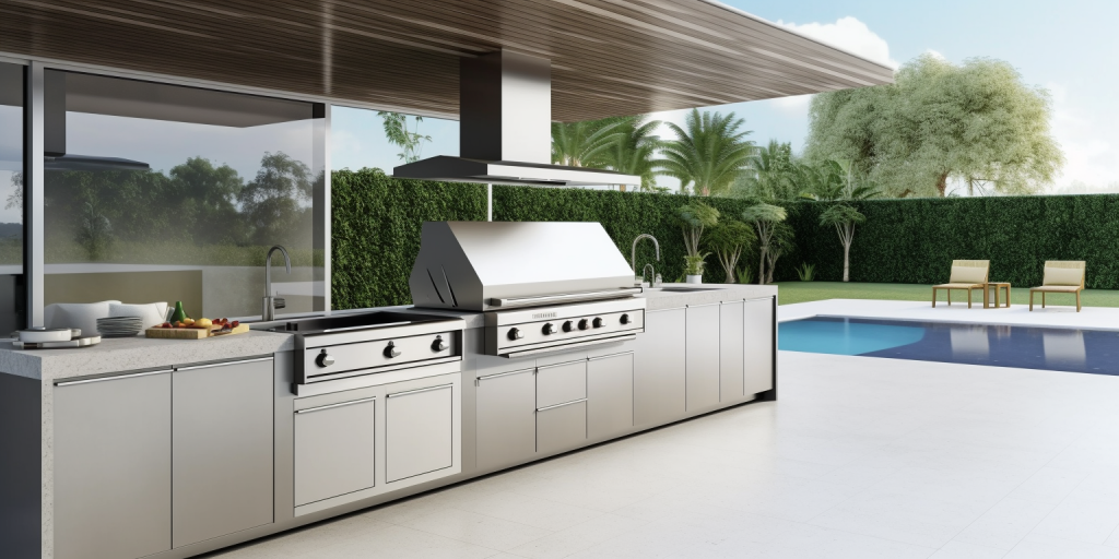 Buitenkeukens in de buurt van mijn zwembad