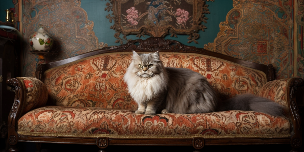 Dromerig kattenras: de Persische kat en zijn Art Nouveau invloeden