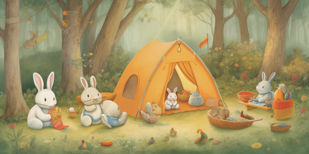 Avontuurlijk kamperen met mijn konijnen