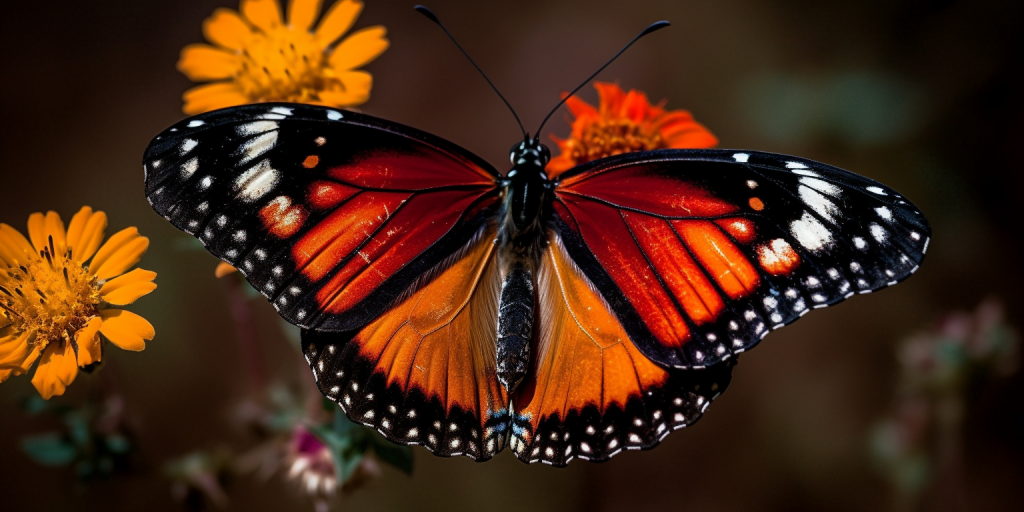 Vlinders spotten tijdens een wandeling in de natuur