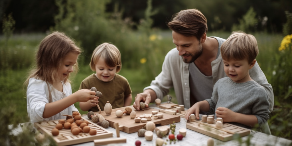 Kamperen en koken in de natuur met duurzaam speelgoed