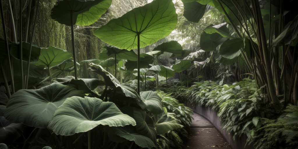 Fotograferen en wandelen met mijn Alocasia-huisdier