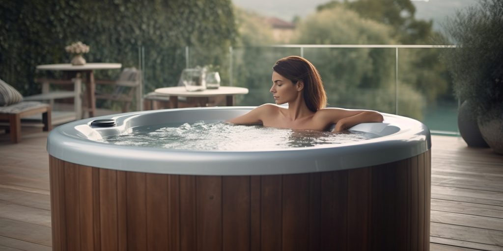 Genieten in mijn eigen jacuzzi met heerlijke bubbelbaden en geuren