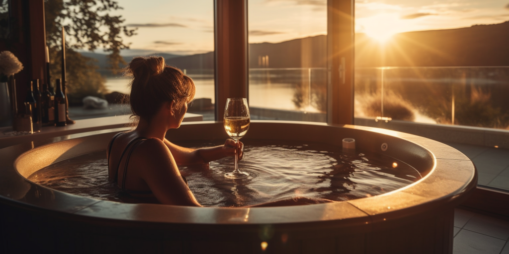 Genieten thuis in mijn eigen jacuzzi