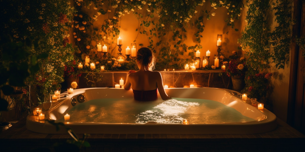 Mijn ultieme ontspanning: mijn jacuzzi in 'Relax'-stand