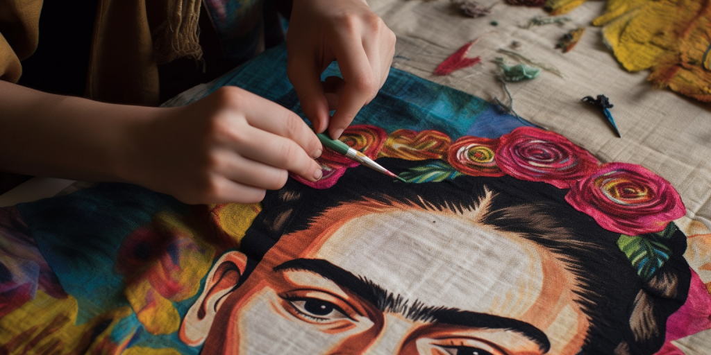 De inspirerende invloed van Frida Kahlo op mijn textielkunst