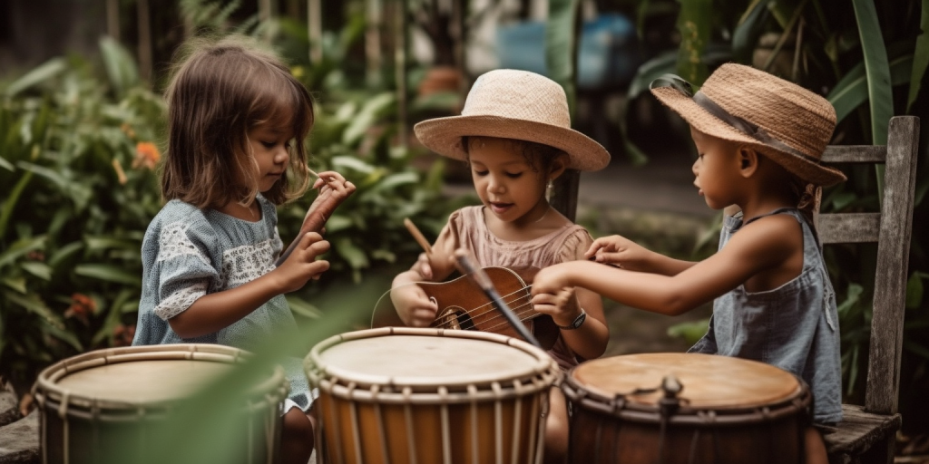 Creatief plezier voor kinderen met muziektherapie