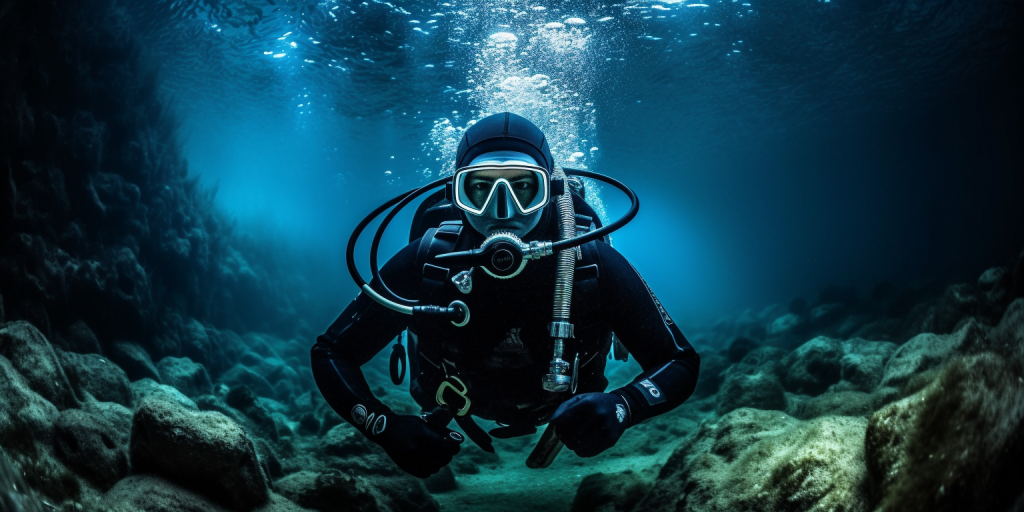 Onderwateravonturen van een sportieve zweminstructeur