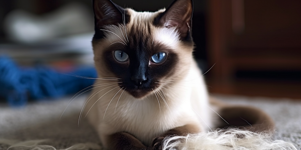 Siamese katten verzorgen tijdens de rui