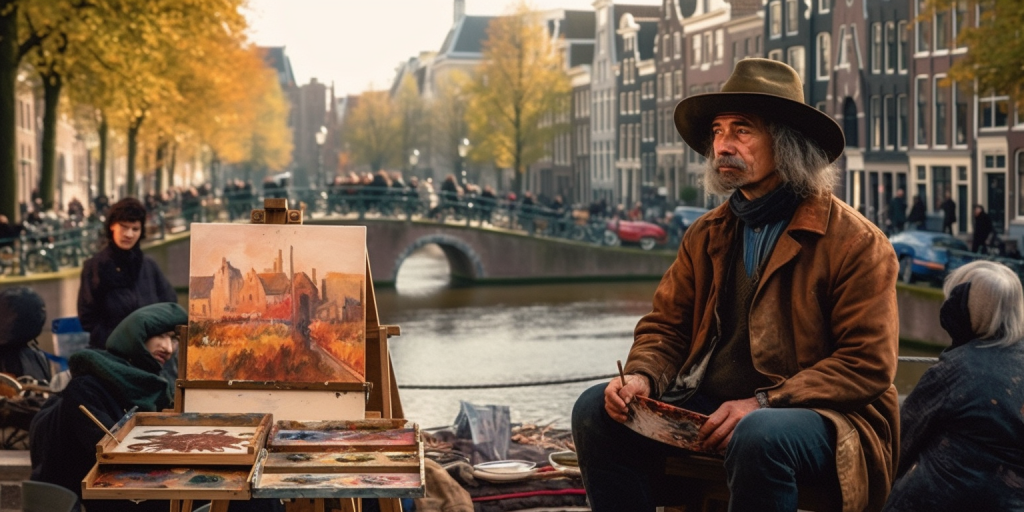 Mijn inspiratie: schilderen als een bohemien kunstenaar in Amsterdam