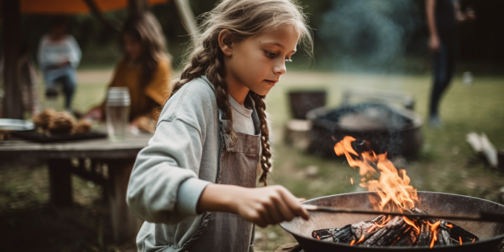 Creatieve gerechten voor buitenkoken met kinderen