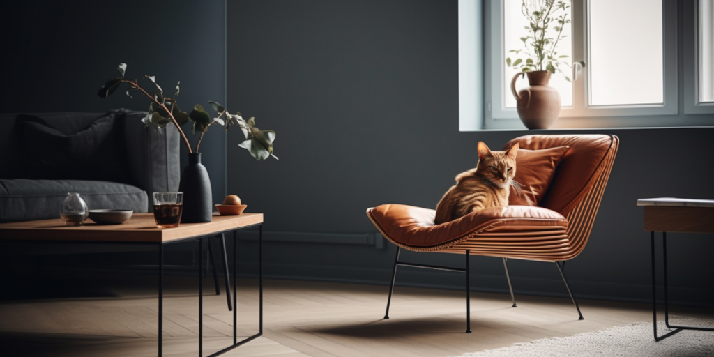 Mijn minimalistisch interieur met katten