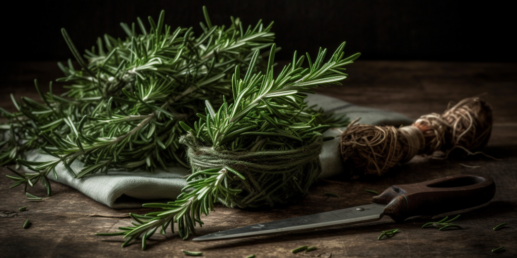 Rozemarijn Aardappelen Uit De Tuin Van Een Kruidenier