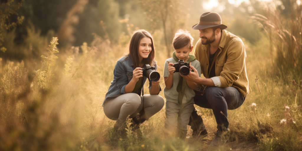 Het plezier van het maken van buitenfoto's met kinderen