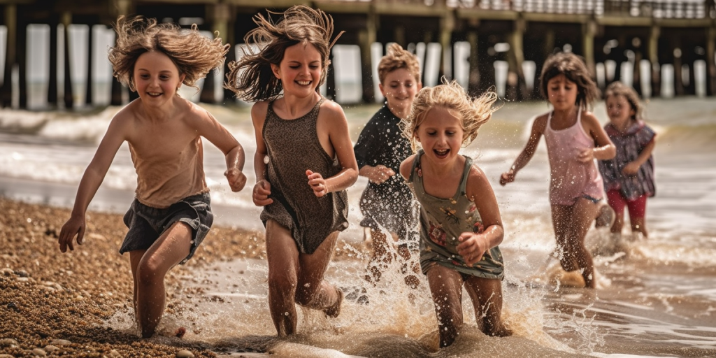 Buitenspelen: creatieve spelletjes voor kinderen op het strand