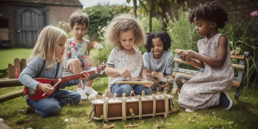 Buitenplezier voor kinderen met muziektherapie