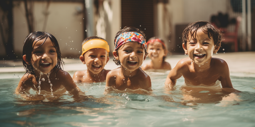 De leukste kampeerspelletjes voor kinderen bij het zwembad