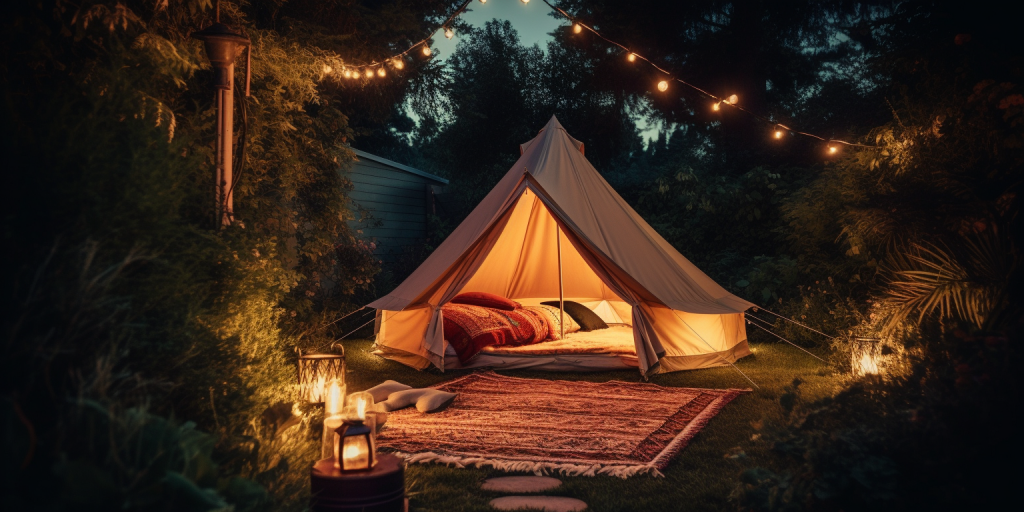 Mijn creatieve kampeerervaring in eigen tuin