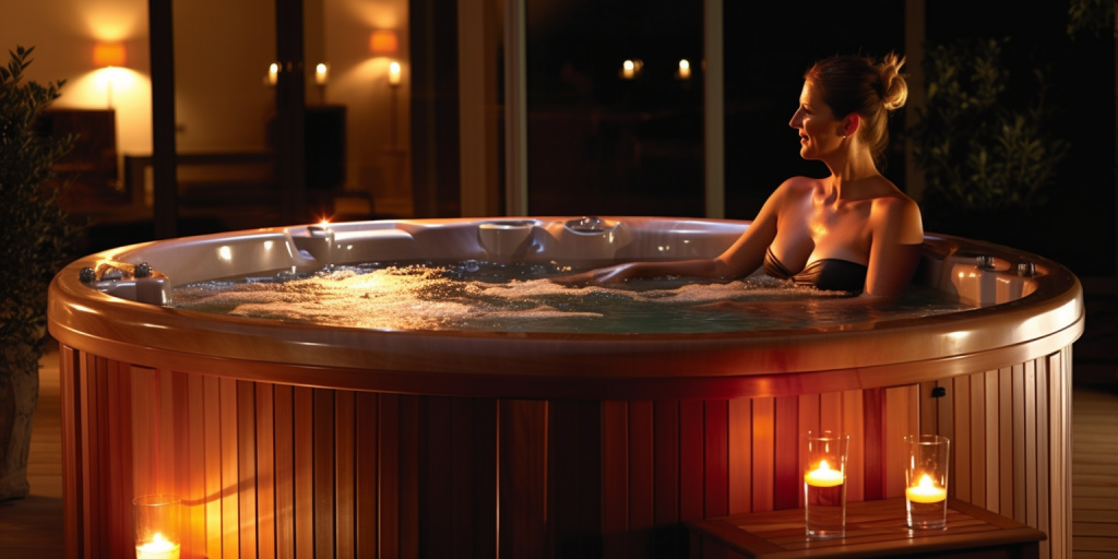 Genieten in mijn eigen jacuzzi