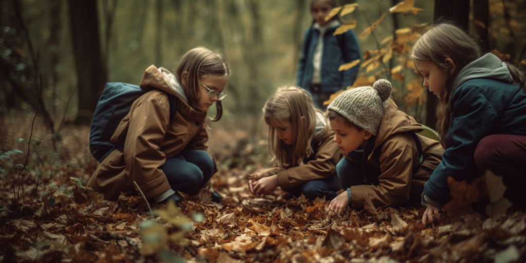 Een sprookjesachtige speurtocht in het bos