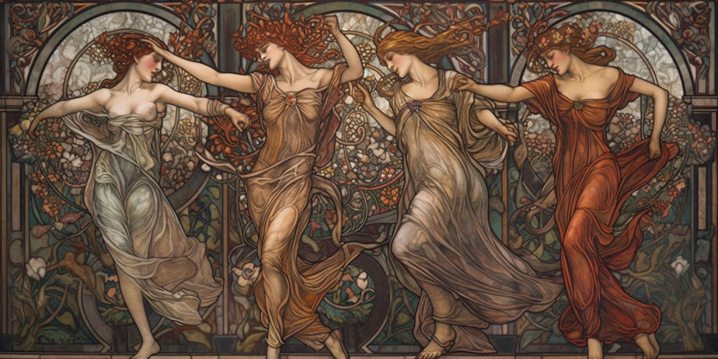 Dansen met Art Nouveau: Mijn inspiratiebronnen en creatieve uitlaatklep