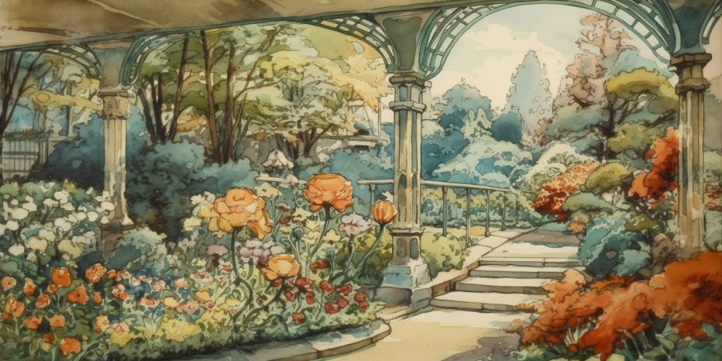 Een creatieve tuin: mijn Art Nouveau stijl