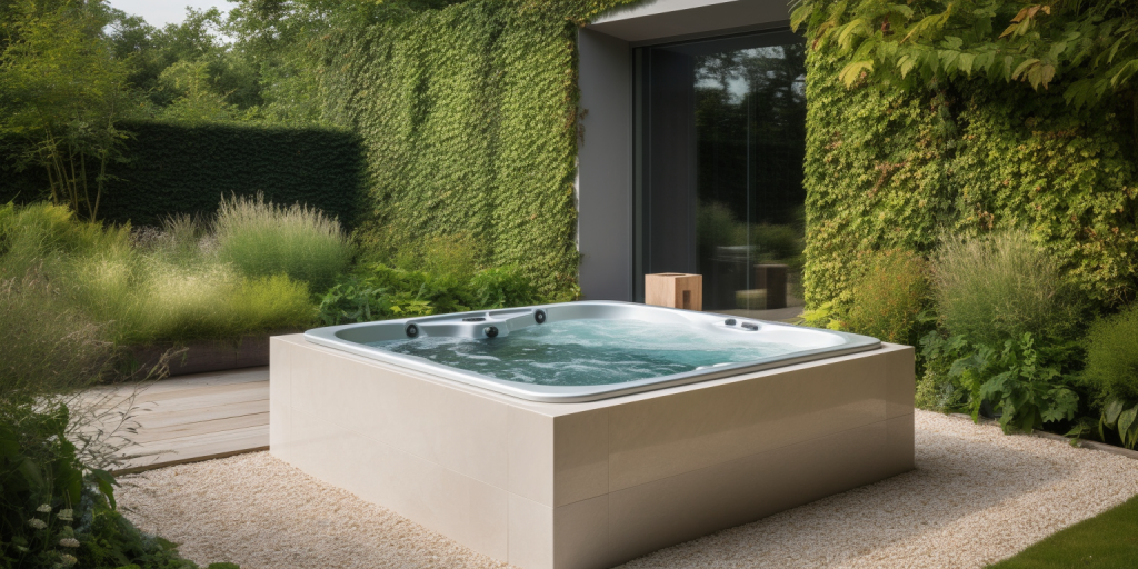 De perfecte jacuzzi in mijn eigentijdse tuin