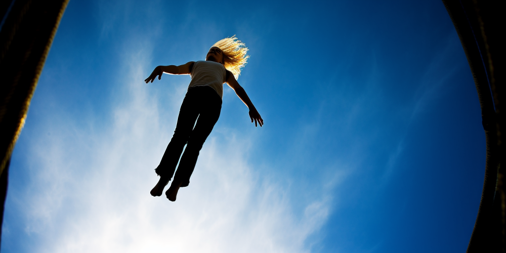 Fit blijven met trampoline springen