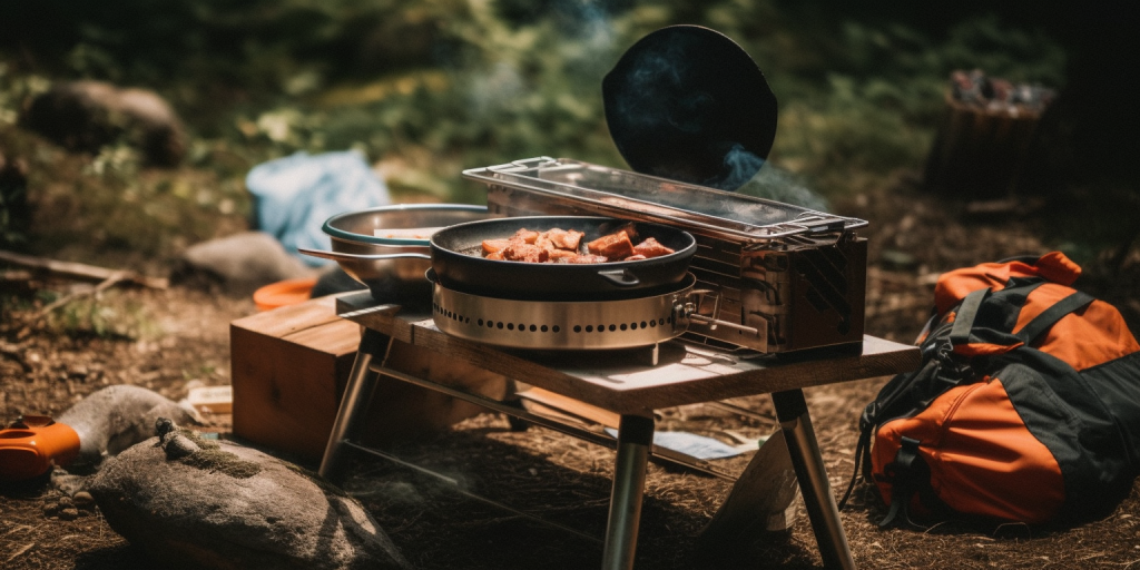 Mijn kampeeravontuur met mijn zelfgebouwde BBQ